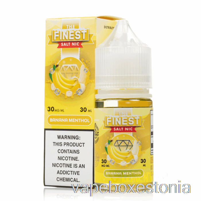 Vape Box Estonia Banaan Mentool - Parim Soolane Nik - 30ml 50mg